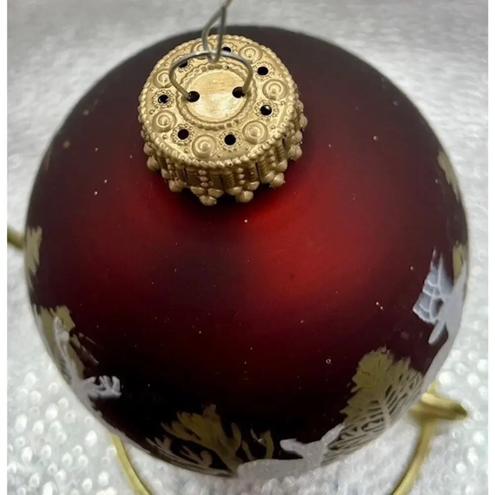 Vintage Christmas Hand Paint Ornaments Lot of 8